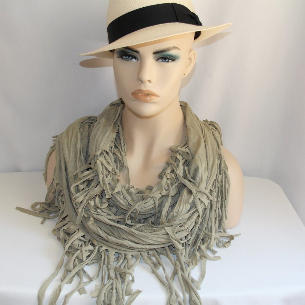 Taleen All-Season Infinity Fringe Scarf